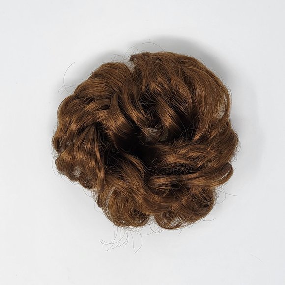 Curly Messy Hair Bun, Synthetic Hair Scrunchie, Hair Bun Pony Tail - Picture 1 of 4